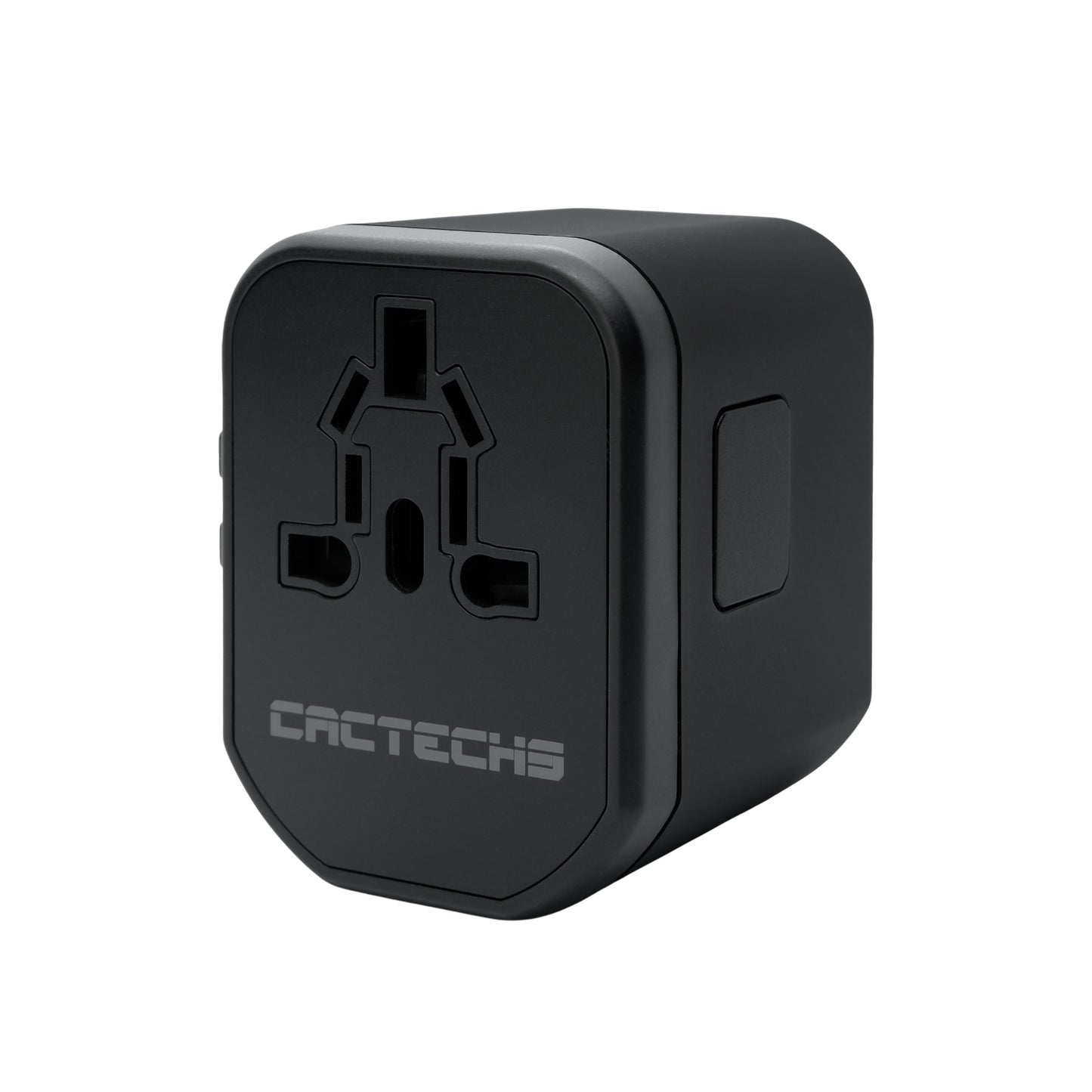 CACTECHS Universal Travel Adapter - All-in-one with USB-C and Dual USB Ports