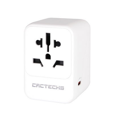 CACTECHS Universal Travel Adapter - All-in-one with 35W PD Dual USB-C Ports