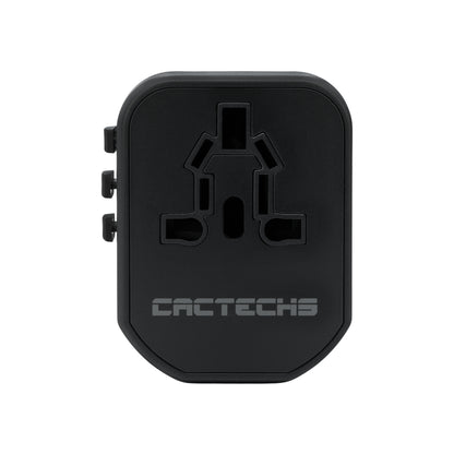 CACTECHS Universal Travel Adapter - All-in-one with USB-C and Dual USB Ports