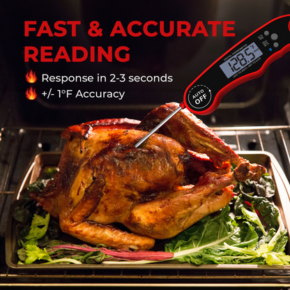 CACTECHS Instant Read Digital Meat Thermometer - Grill & Kitchen Essential