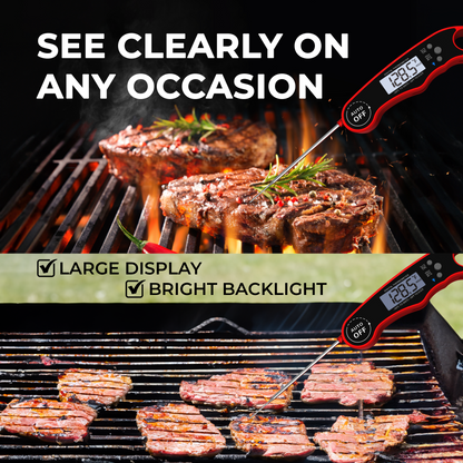 CACTECHS Instant Read Digital Meat Thermometer - Grill & Kitchen Essential